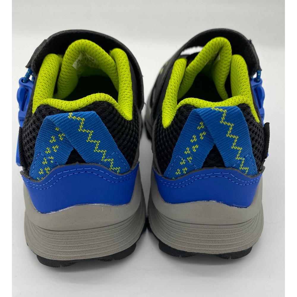 Merrell Kids Nova 3 Waterproof Hiking Sneakers Black Blue Lime MK267174 Size 12M - Picture 6 of 7
